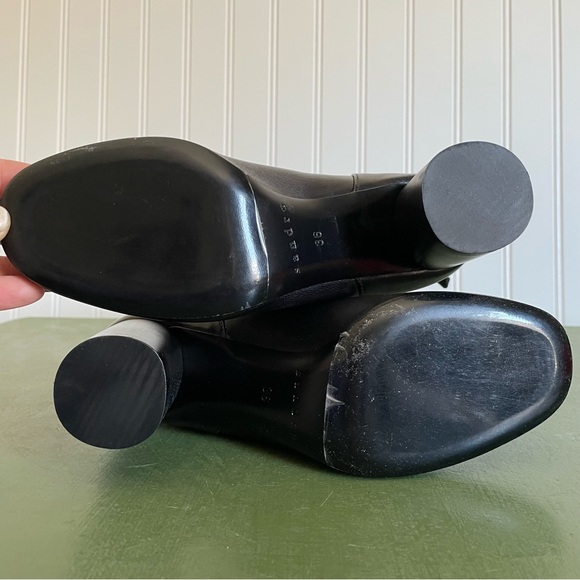 NWT Sandro SACHA Mid Calf Boots in Noir/Black - Picture 8 of 13